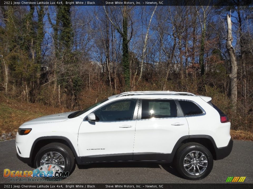 2021 Jeep Cherokee Latitude Lux 4x4 Bright White / Black Photo #1