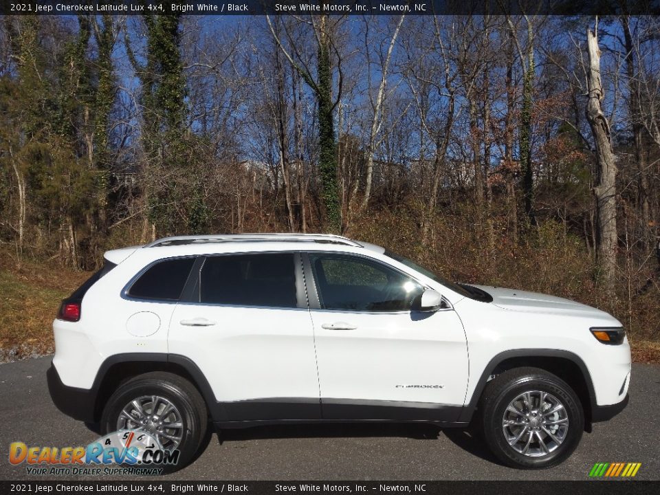 2021 Jeep Cherokee Latitude Lux 4x4 Bright White / Black Photo #5