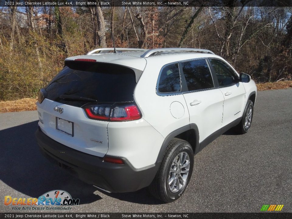 2021 Jeep Cherokee Latitude Lux 4x4 Bright White / Black Photo #6