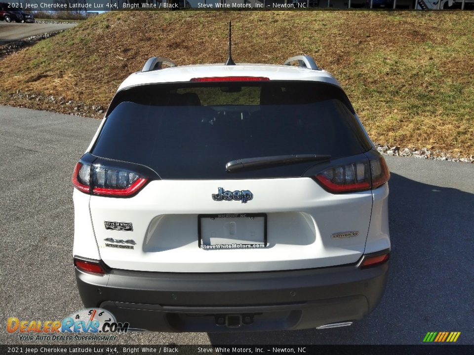 2021 Jeep Cherokee Latitude Lux 4x4 Bright White / Black Photo #7