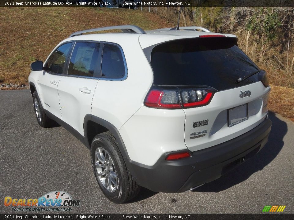 2021 Jeep Cherokee Latitude Lux 4x4 Bright White / Black Photo #8