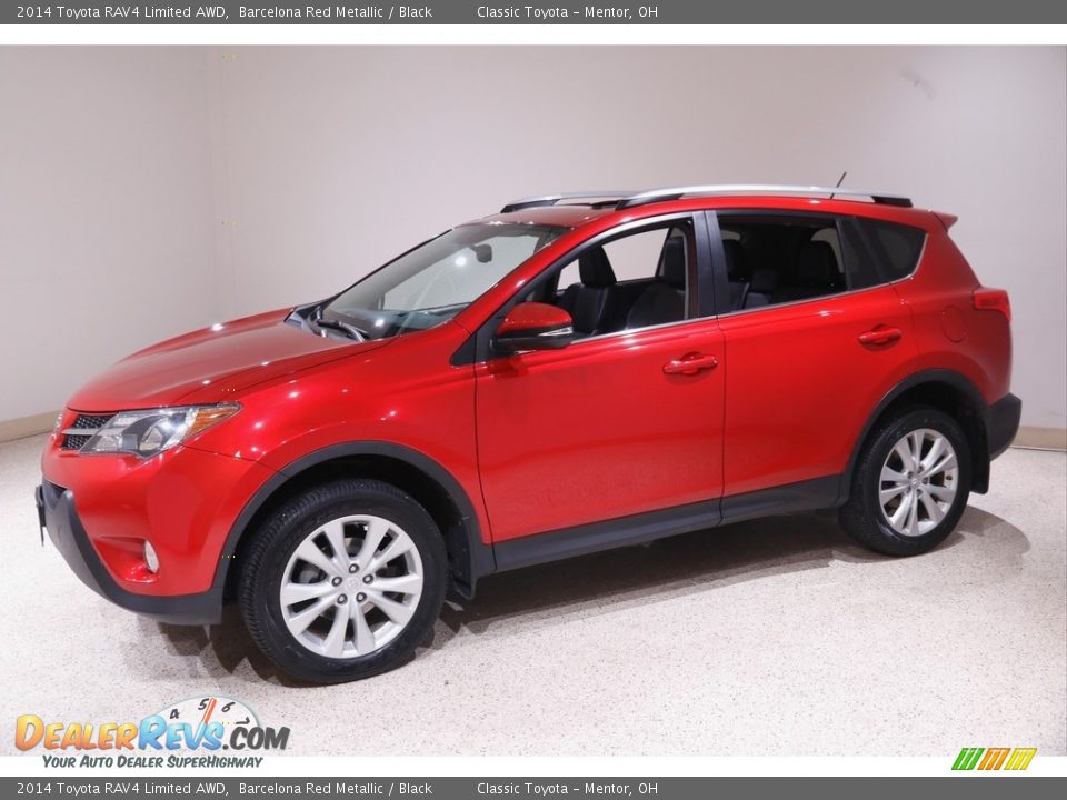 2014 Toyota RAV4 Limited AWD Barcelona Red Metallic / Black Photo #3