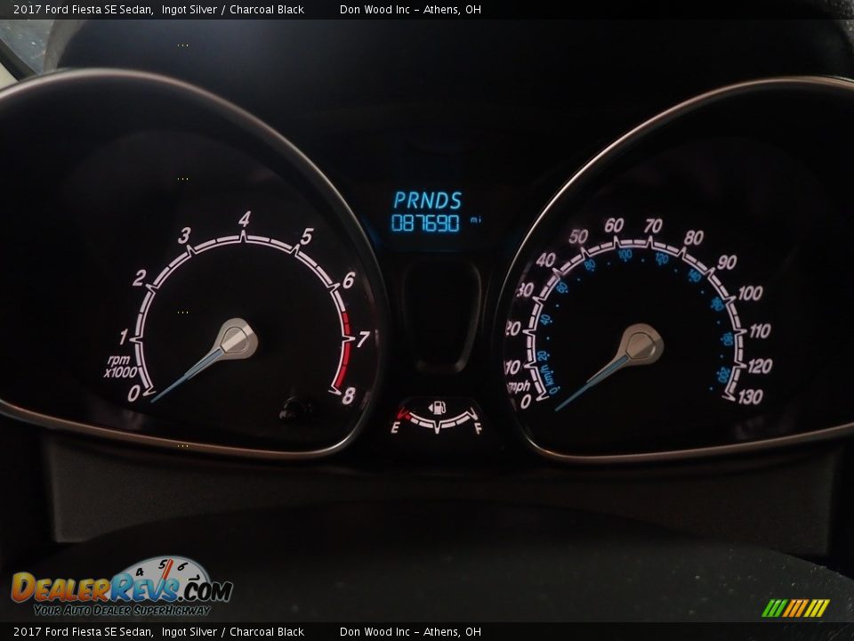 2017 Ford Fiesta SE Sedan Ingot Silver / Charcoal Black Photo #27