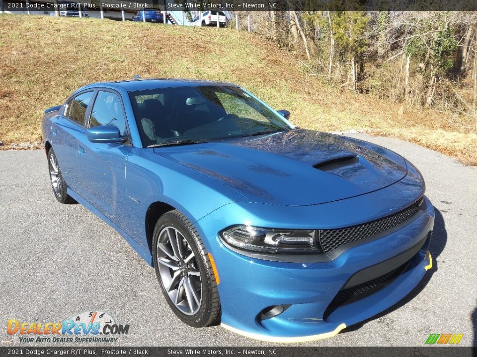 2021 Dodge Charger R/T Plus Frostbite / Black Photo #4