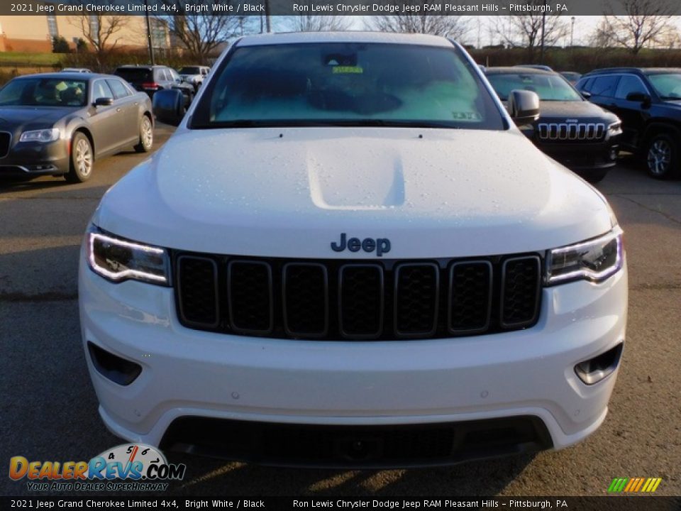 2021 Jeep Grand Cherokee Limited 4x4 Bright White / Black Photo #2