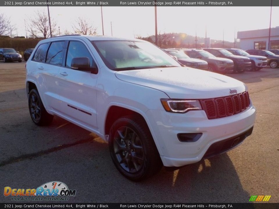 2021 Jeep Grand Cherokee Limited 4x4 Bright White / Black Photo #3