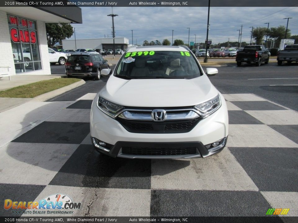 2018 Honda CR-V Touring AWD White Diamond Pearl / Ivory Photo #2