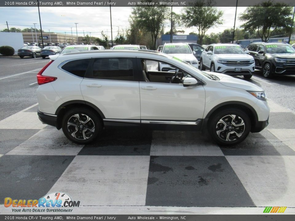 2018 Honda CR-V Touring AWD White Diamond Pearl / Ivory Photo #3