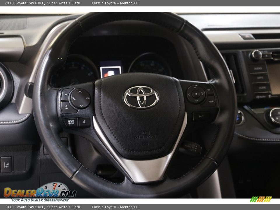 2018 Toyota RAV4 XLE Super White / Black Photo #7