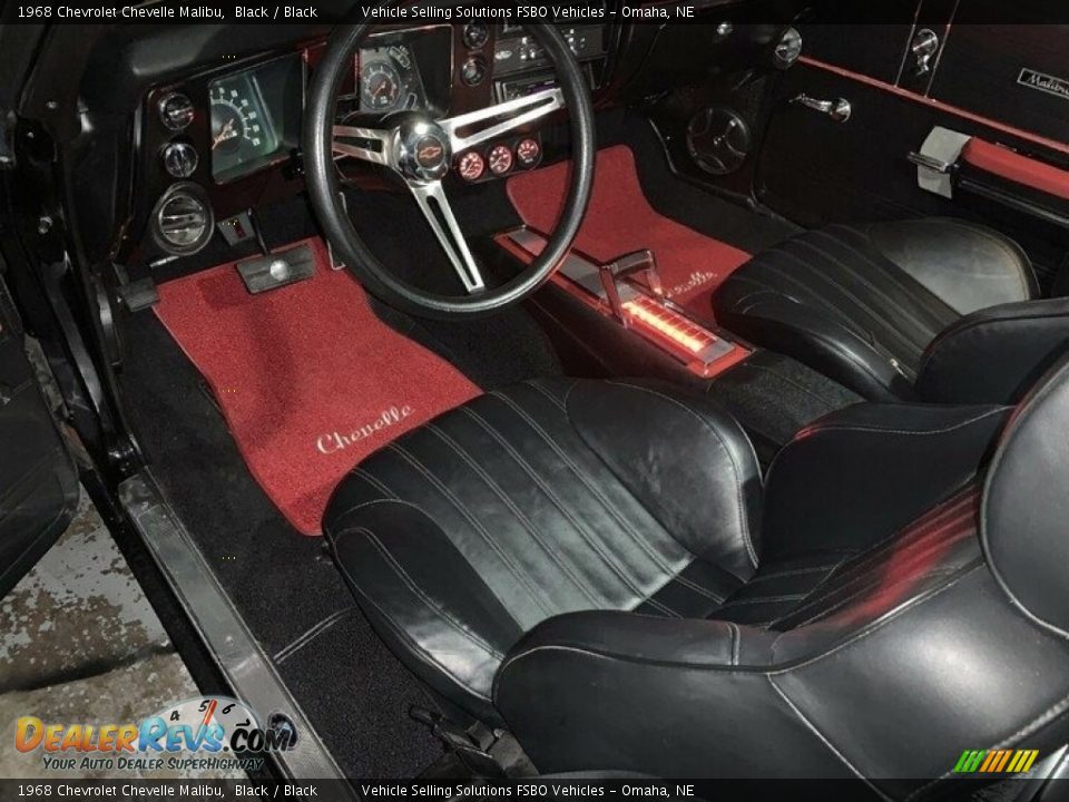 1968 Chevrolet Chevelle Malibu Black / Black Photo #9