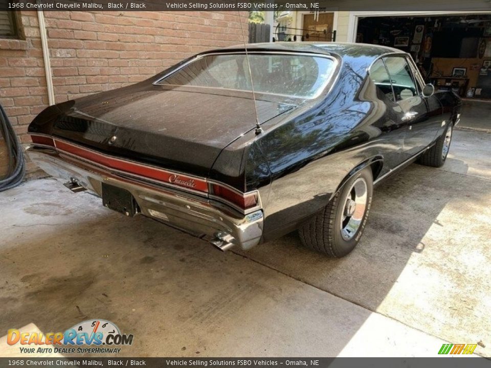 1968 Chevrolet Chevelle Malibu Black / Black Photo #11