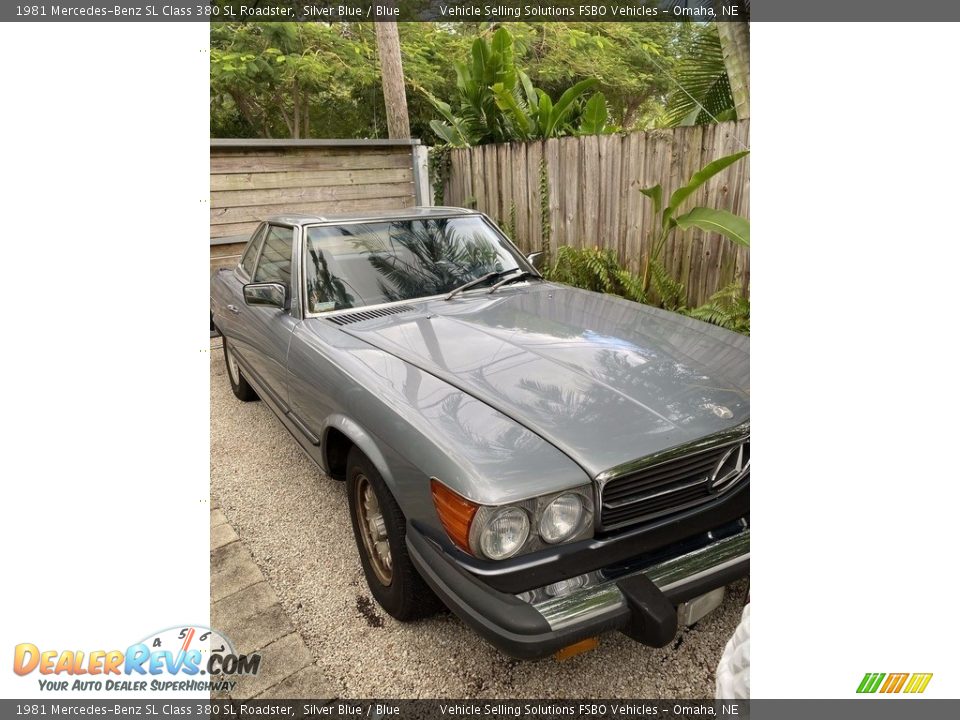 1981 Mercedes-Benz SL Class 380 SL Roadster Silver Blue / Blue Photo #5