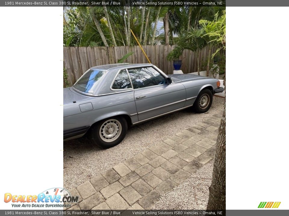 1981 Mercedes-Benz SL Class 380 SL Roadster Silver Blue / Blue Photo #6