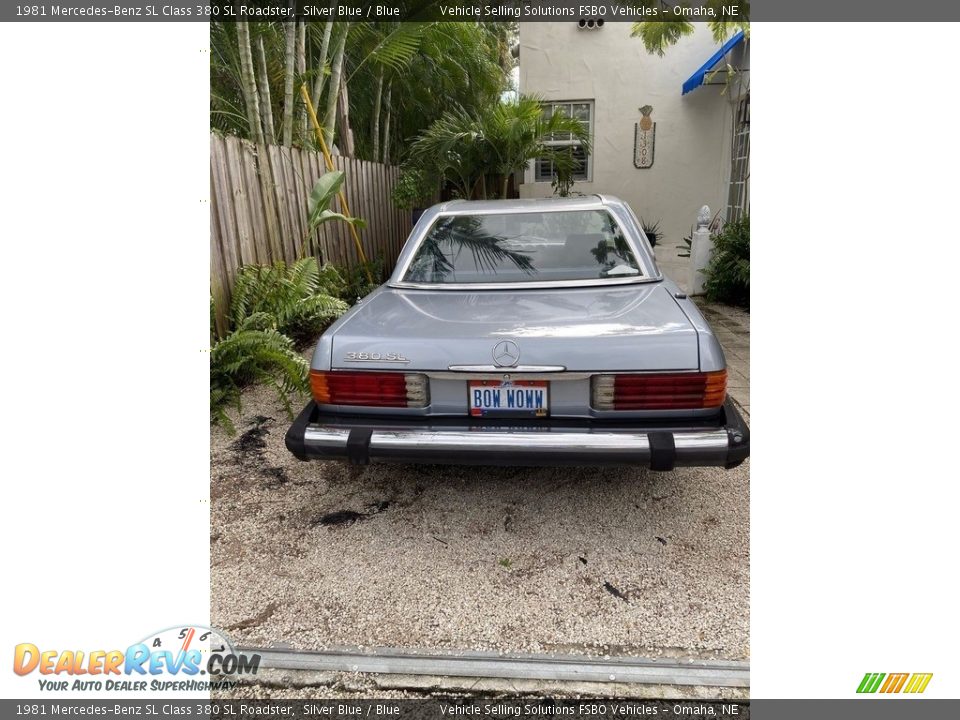 1981 Mercedes-Benz SL Class 380 SL Roadster Silver Blue / Blue Photo #7