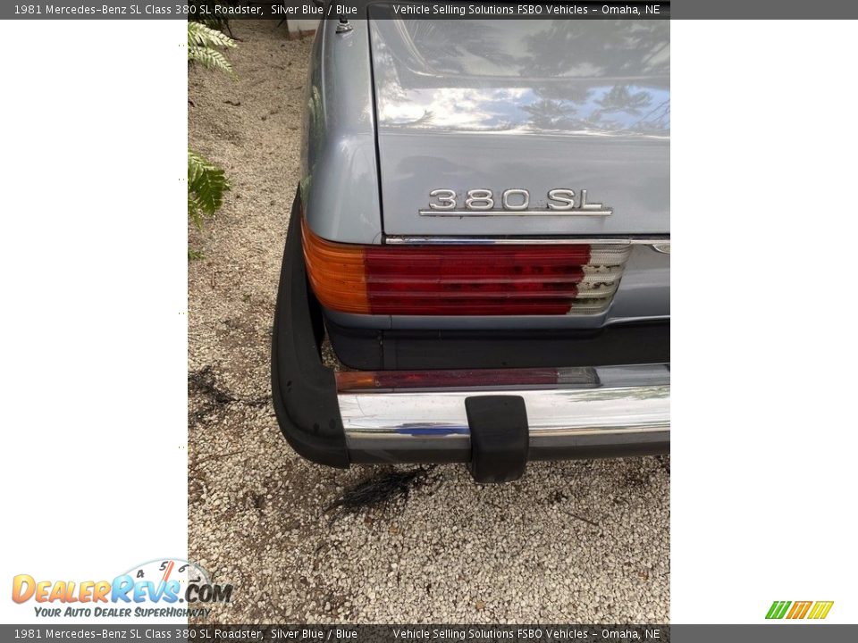 1981 Mercedes-Benz SL Class 380 SL Roadster Silver Blue / Blue Photo #12