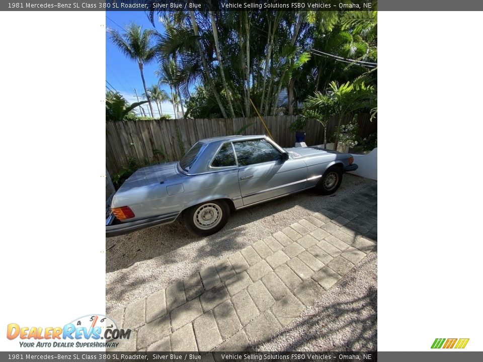 1981 Mercedes-Benz SL Class 380 SL Roadster Silver Blue / Blue Photo #17