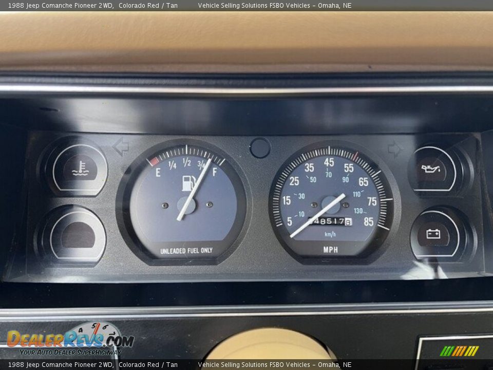 1988 Jeep Comanche Pioneer 2WD Gauges Photo #5