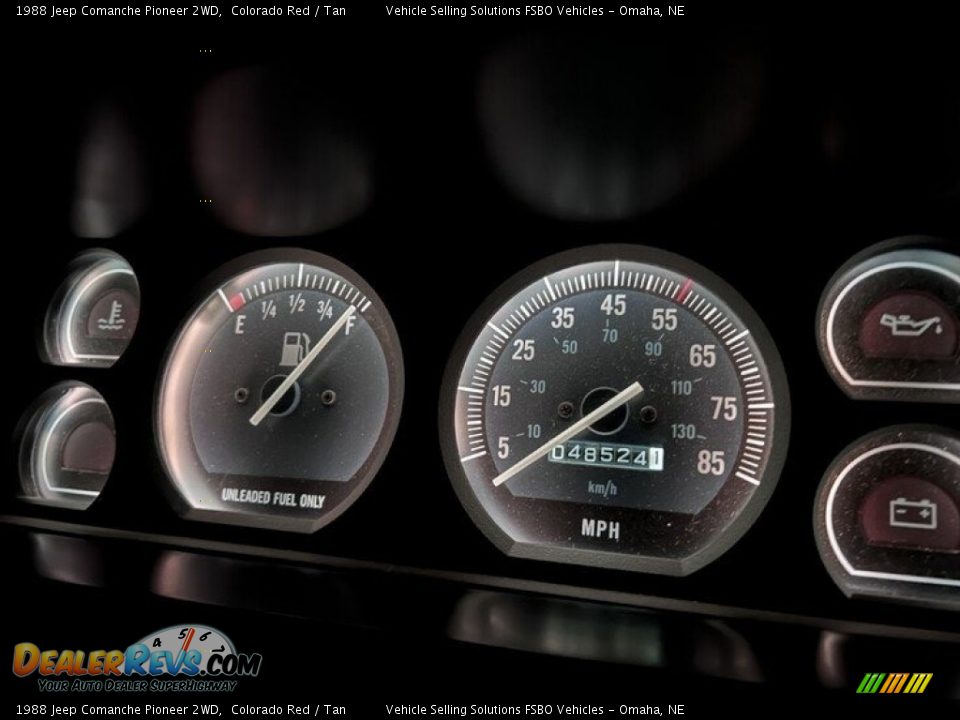 1988 Jeep Comanche Pioneer 2WD Gauges Photo #6