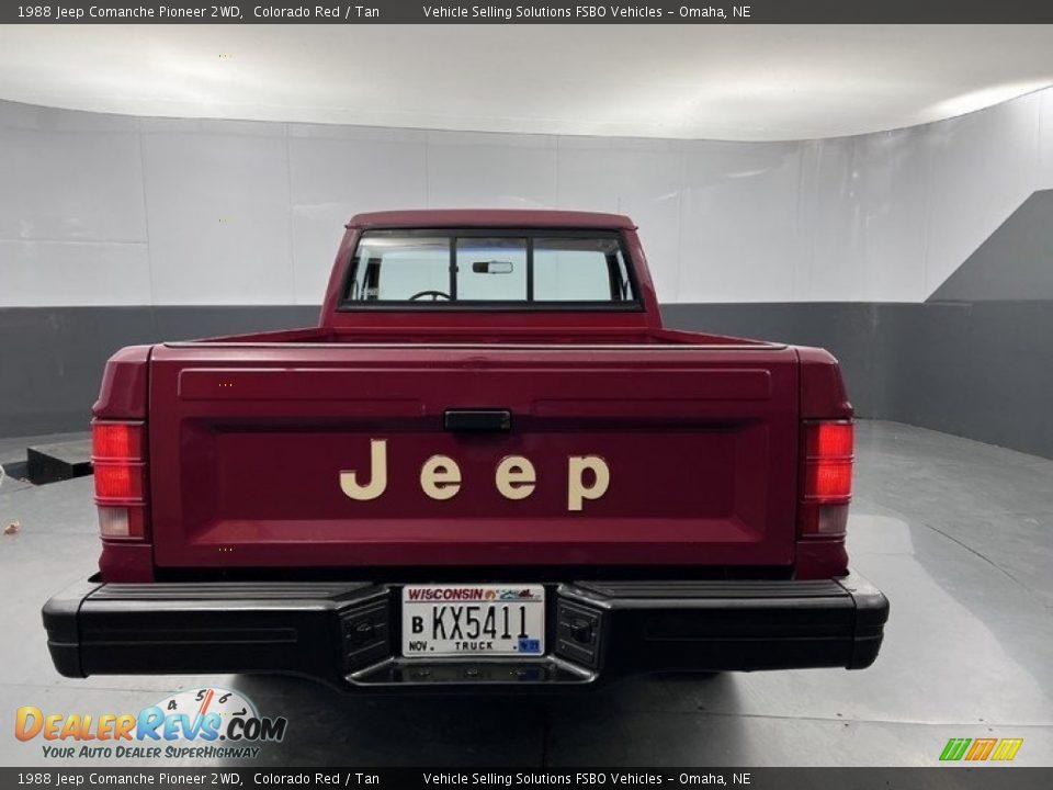 1988 Jeep Comanche Pioneer 2WD Colorado Red / Tan Photo #10