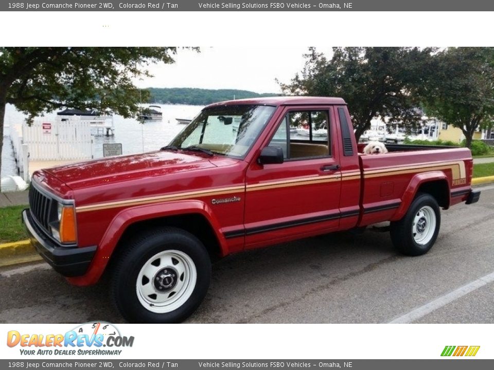 Colorado Red 1988 Jeep Comanche Pioneer 2WD Photo #16