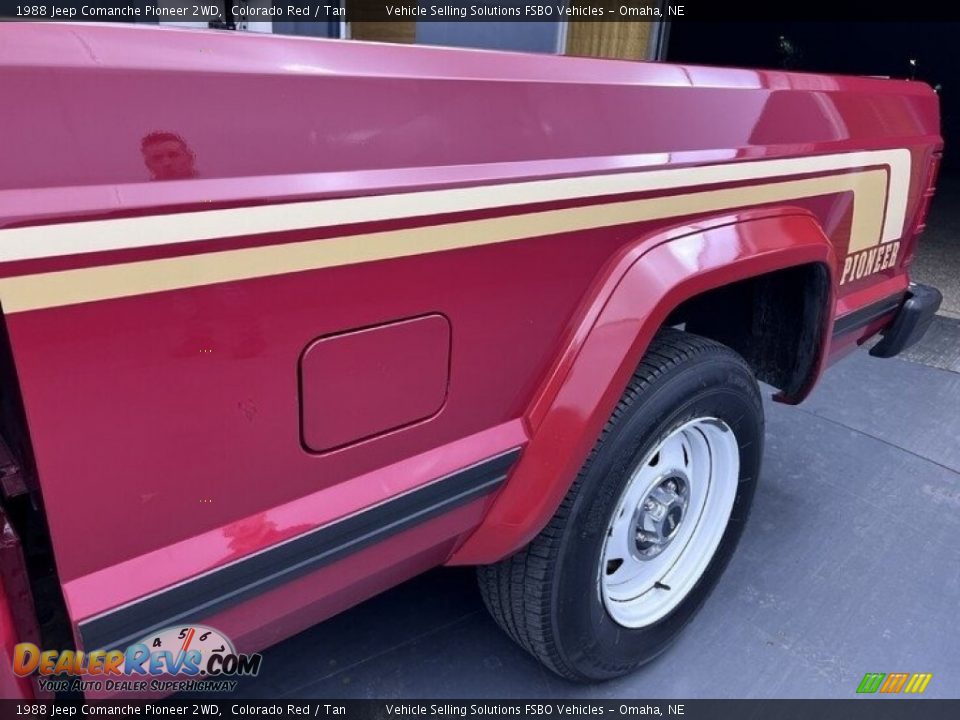 1988 Jeep Comanche Pioneer 2WD Colorado Red / Tan Photo #24