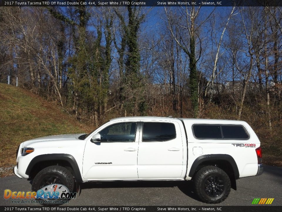 2017 Toyota Tacoma TRD Off Road Double Cab 4x4 Super White / TRD Graphite Photo #1