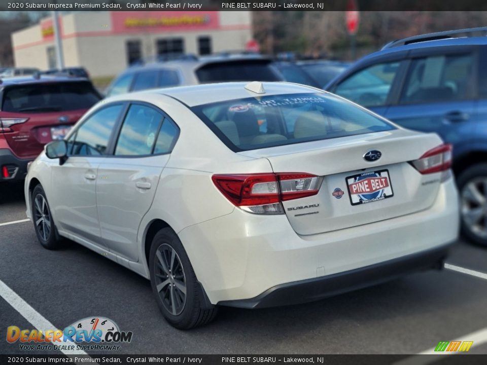 2020 Subaru Impreza Premium Sedan Crystal White Pearl / Ivory Photo #4