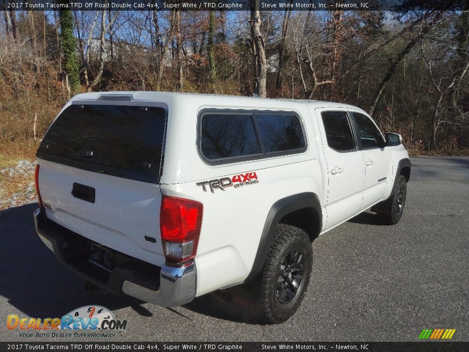 2017 Toyota Tacoma TRD Off Road Double Cab 4x4 Super White / TRD Graphite Photo #6