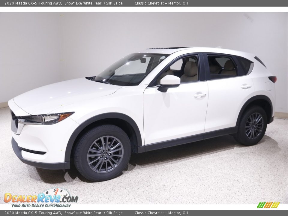 2020 Mazda CX-5 Touring AWD Snowflake White Pearl / Silk Beige Photo #3