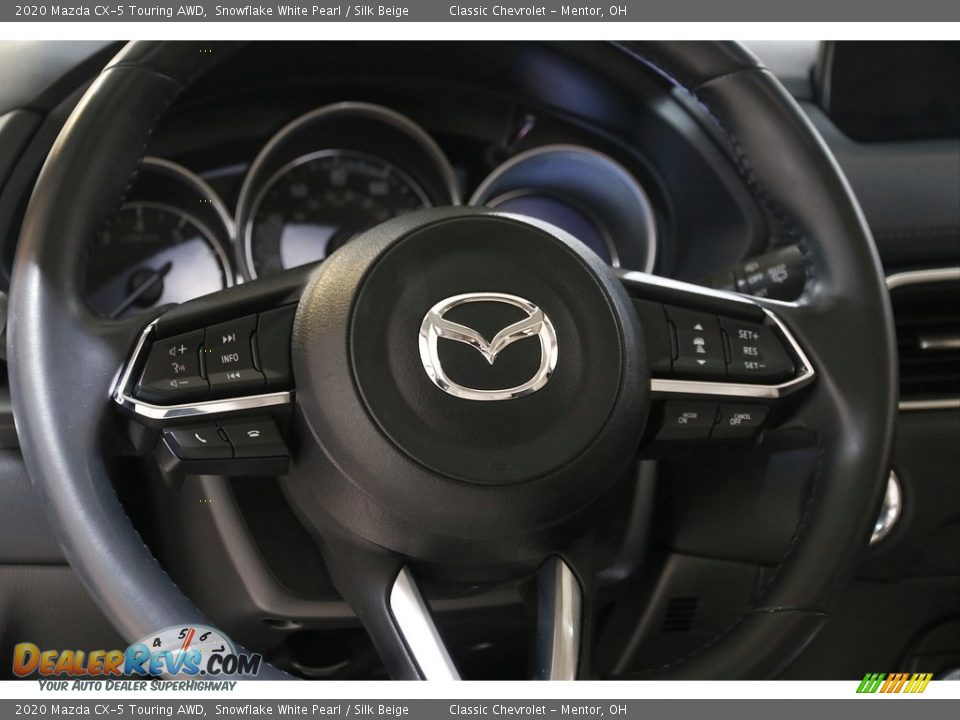 2020 Mazda CX-5 Touring AWD Snowflake White Pearl / Silk Beige Photo #7