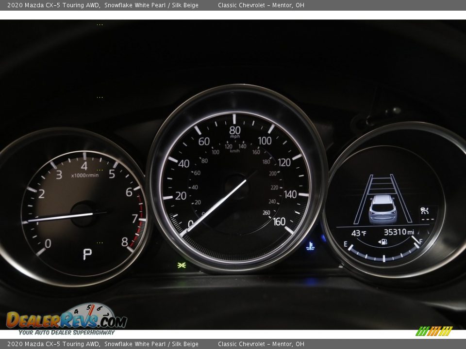 2020 Mazda CX-5 Touring AWD Snowflake White Pearl / Silk Beige Photo #8