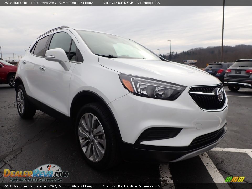 2018 Buick Encore Preferred AWD Summit White / Ebony Photo #4