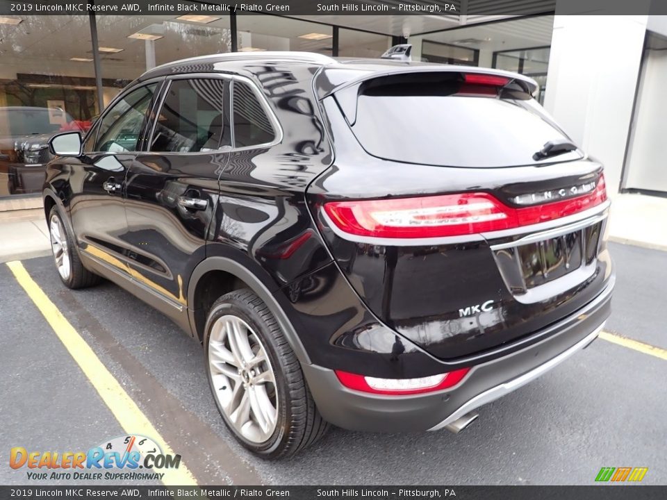 2019 Lincoln MKC Reserve AWD Infinite Black Metallic / Rialto Green Photo #2