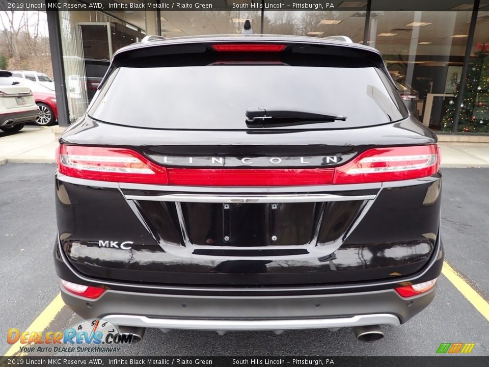 2019 Lincoln MKC Reserve AWD Infinite Black Metallic / Rialto Green Photo #3