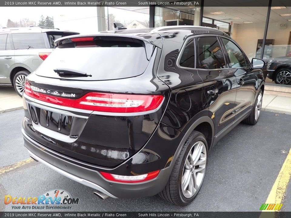 2019 Lincoln MKC Reserve AWD Infinite Black Metallic / Rialto Green Photo #4