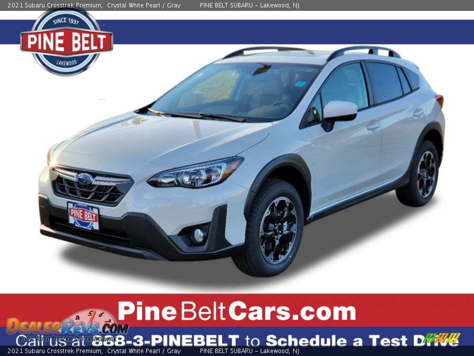 2021 Subaru Crosstrek Premium Crystal White Pearl / Gray Photo #1