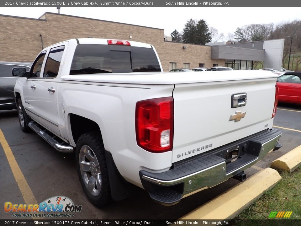 2017 Chevrolet Silverado 1500 LTZ Crew Cab 4x4 Summit White / Cocoa/­Dune Photo #2