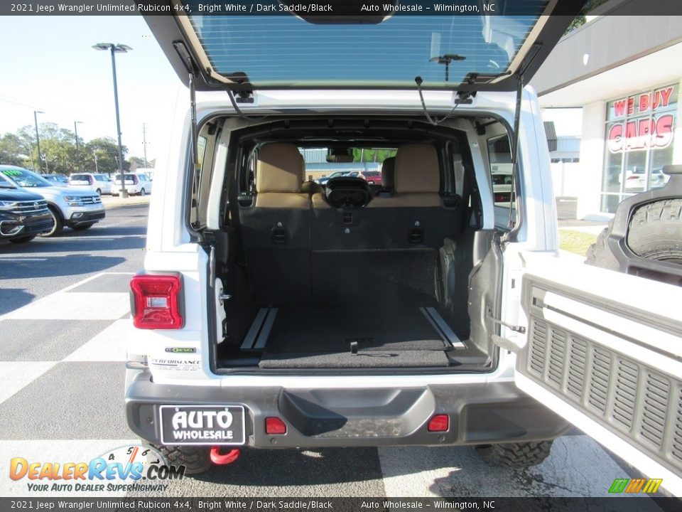 2021 Jeep Wrangler Unlimited Rubicon 4x4 Bright White / Dark Saddle/Black Photo #5