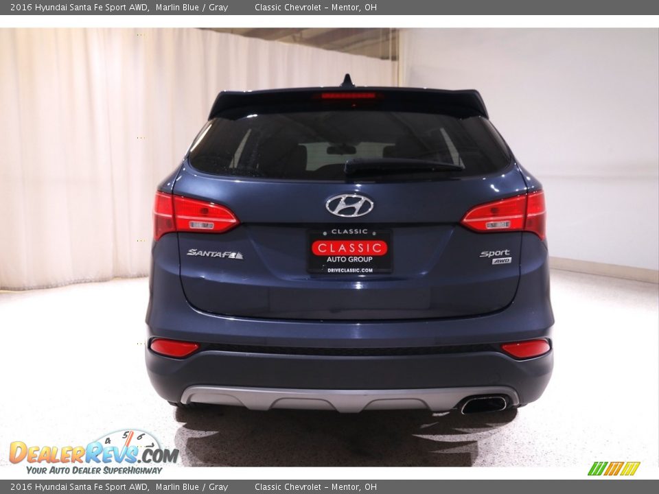 2016 Hyundai Santa Fe Sport AWD Marlin Blue / Gray Photo #16