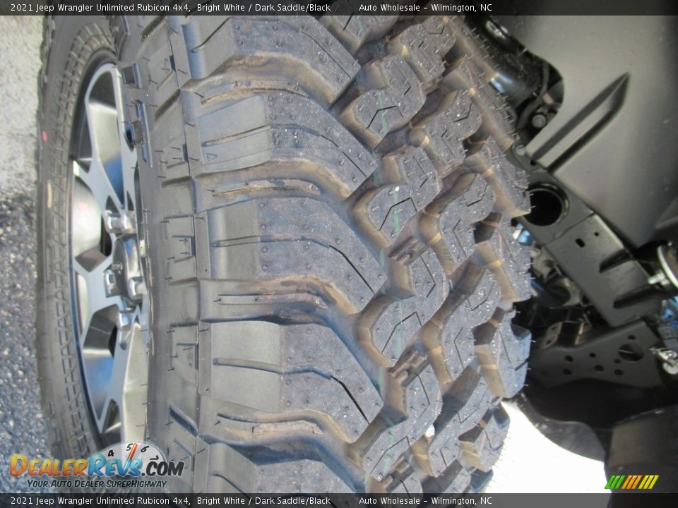 2021 Jeep Wrangler Unlimited Rubicon 4x4 Bright White / Dark Saddle/Black Photo #8