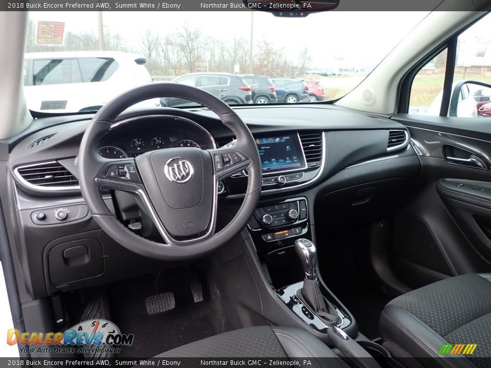 2018 Buick Encore Preferred AWD Summit White / Ebony Photo #18