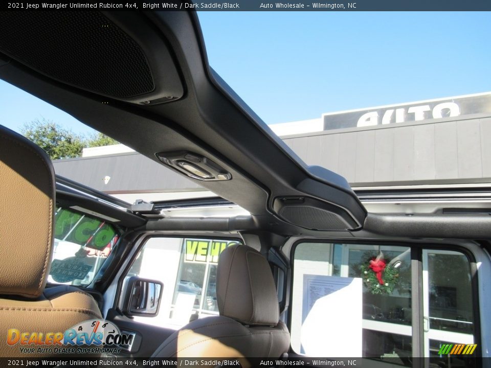 2021 Jeep Wrangler Unlimited Rubicon 4x4 Bright White / Dark Saddle/Black Photo #11
