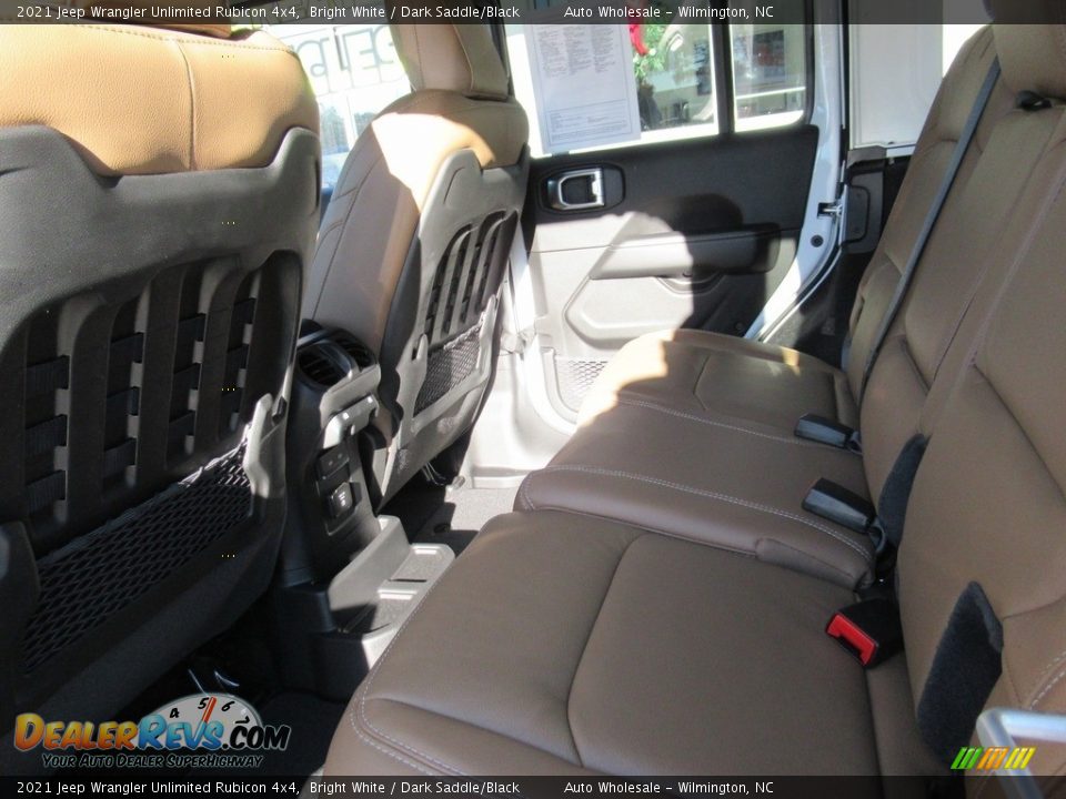 2021 Jeep Wrangler Unlimited Rubicon 4x4 Bright White / Dark Saddle/Black Photo #12