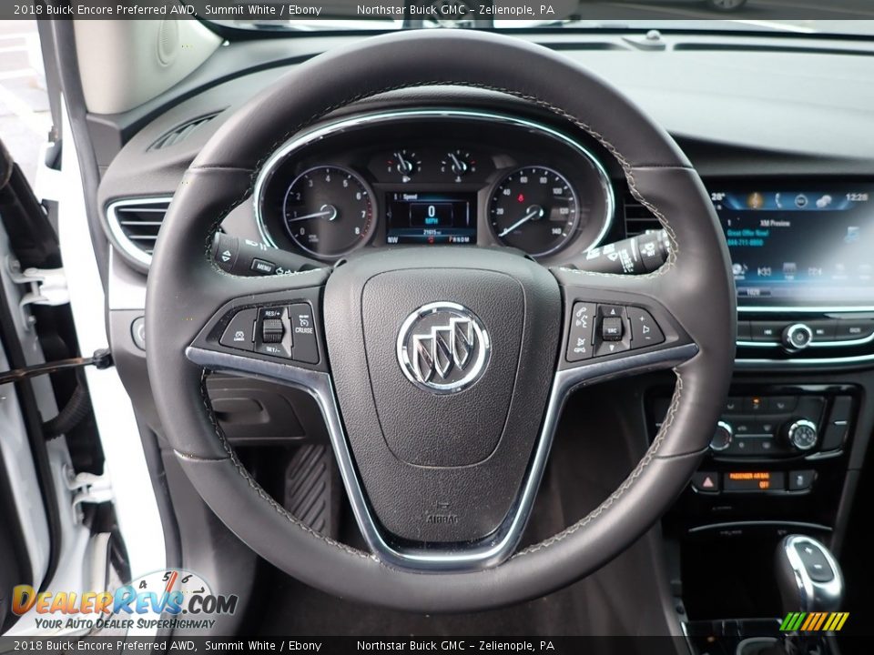 2018 Buick Encore Preferred AWD Summit White / Ebony Photo #21