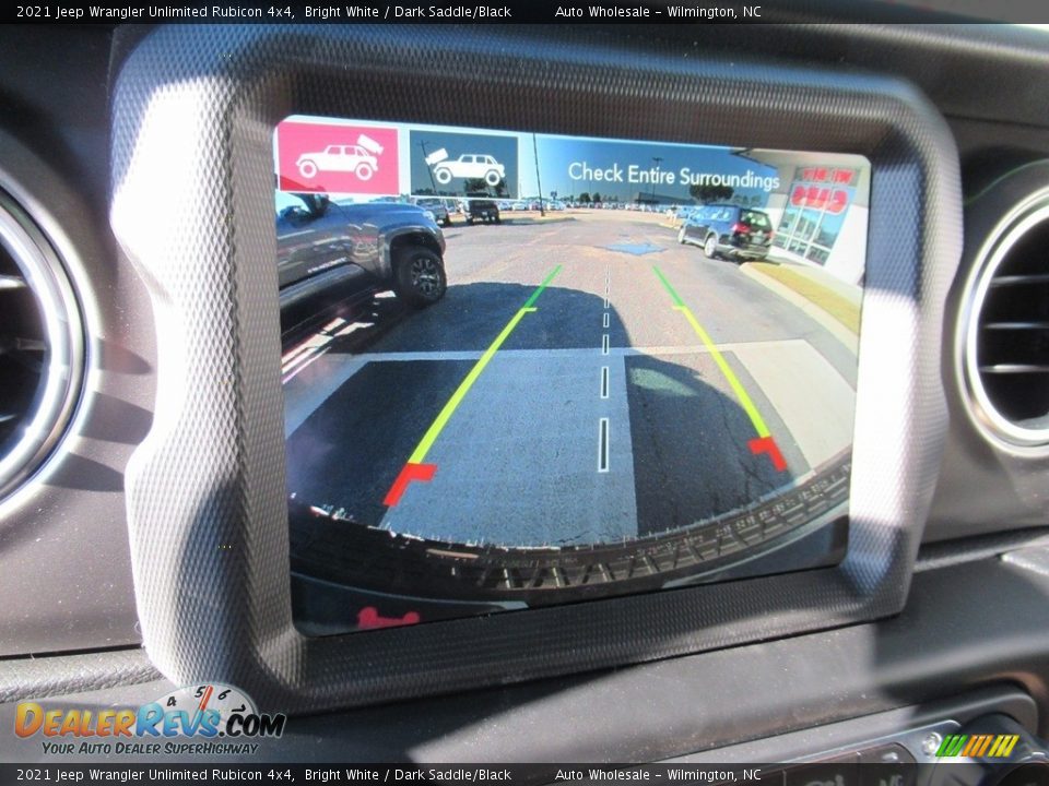 2021 Jeep Wrangler Unlimited Rubicon 4x4 Bright White / Dark Saddle/Black Photo #18