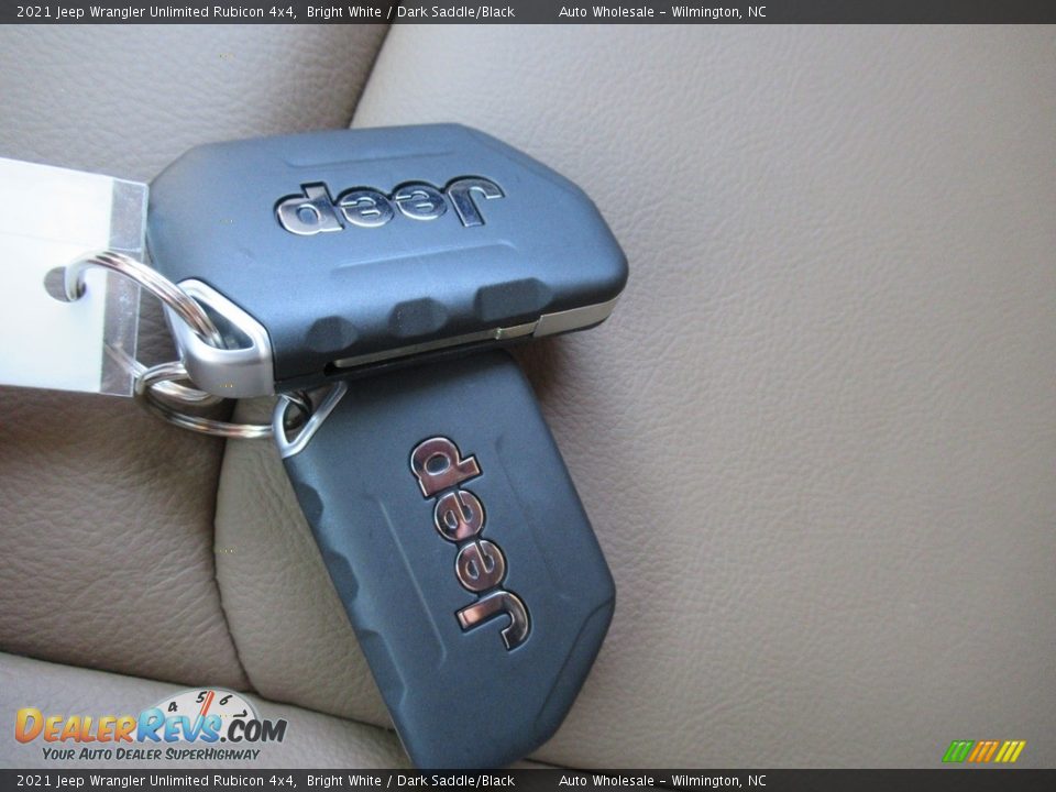 2021 Jeep Wrangler Unlimited Rubicon 4x4 Bright White / Dark Saddle/Black Photo #20
