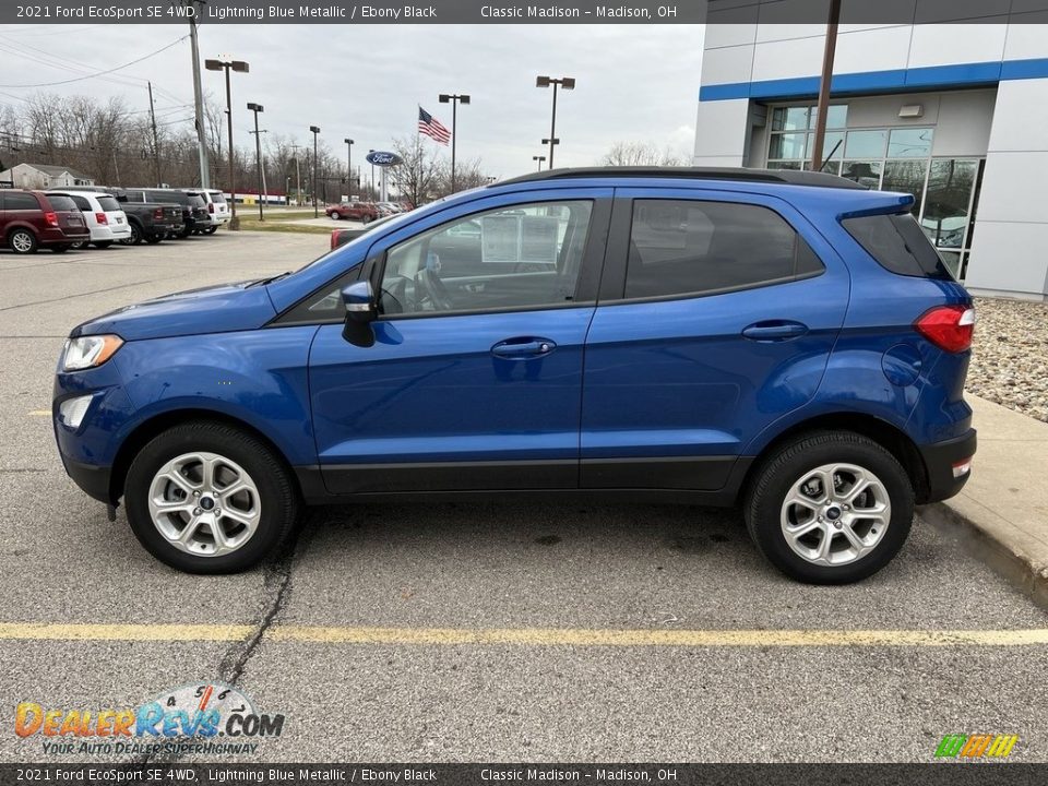 Lightning Blue Metallic 2021 Ford EcoSport SE 4WD Photo #2