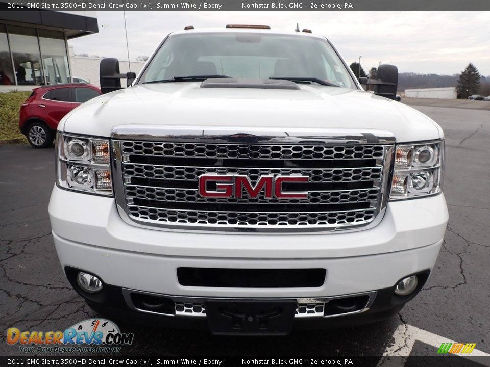 2011 GMC Sierra 3500HD Denali Crew Cab 4x4 Summit White / Ebony Photo #3