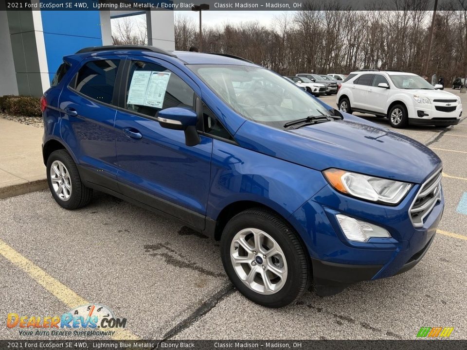 Lightning Blue Metallic 2021 Ford EcoSport SE 4WD Photo #4