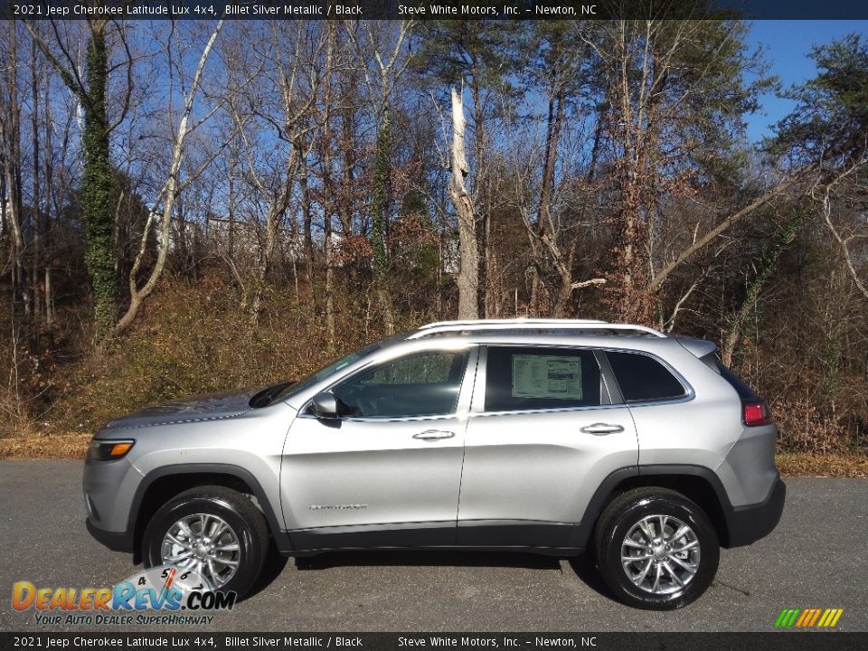 2021 Jeep Cherokee Latitude Lux 4x4 Billet Silver Metallic / Black Photo #1